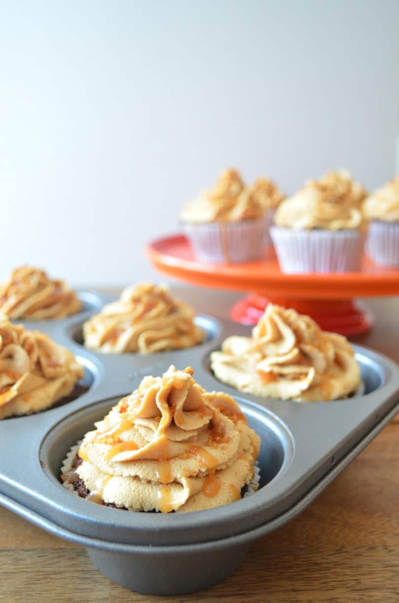 Chocolate-and-biscoff-cupcakes