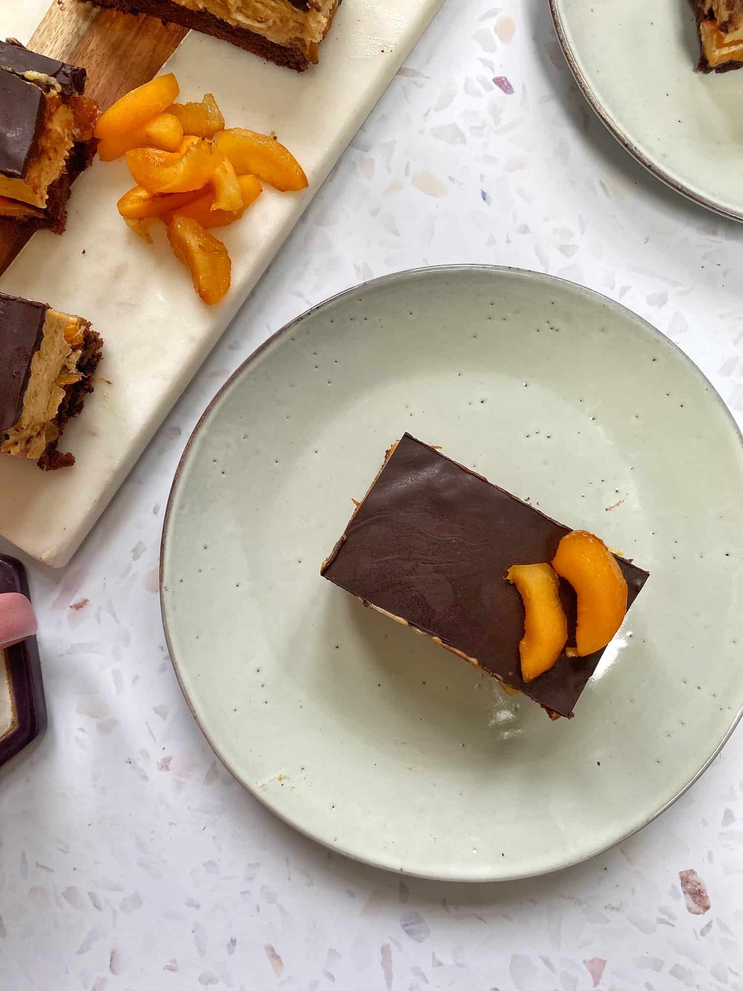 chocolate apricot mousse cake