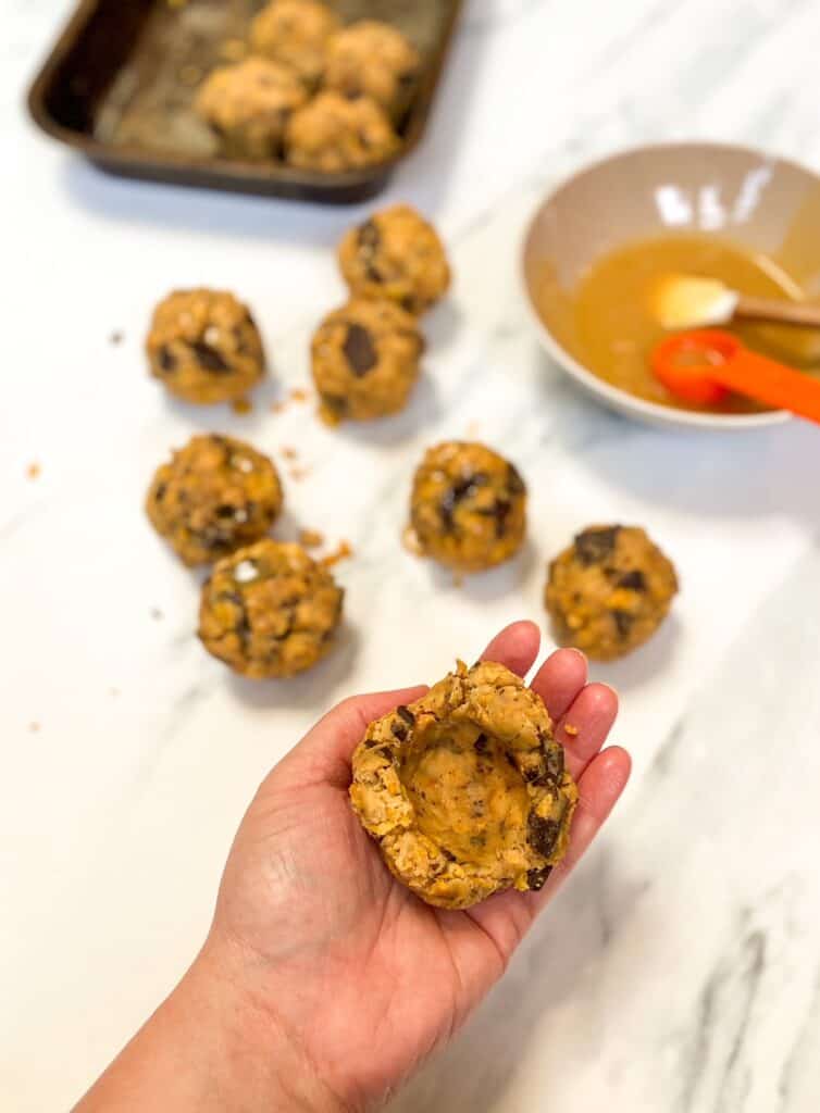 caramel cookie process