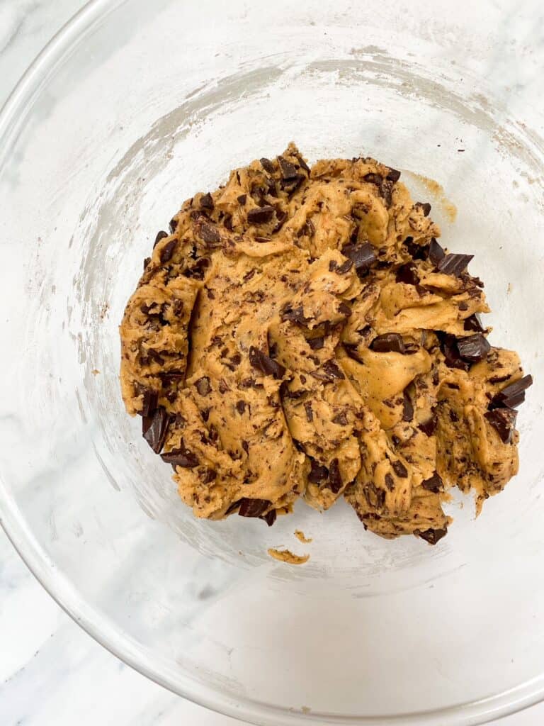 chocolate cookie dough batter