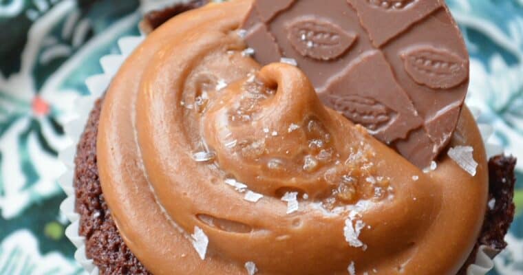 Salted Caramel & Chocolate Cupcakes