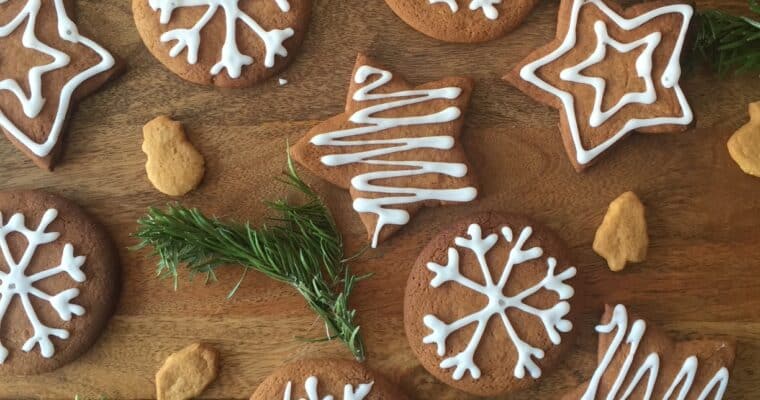 Iced Gingerbread Biscuits