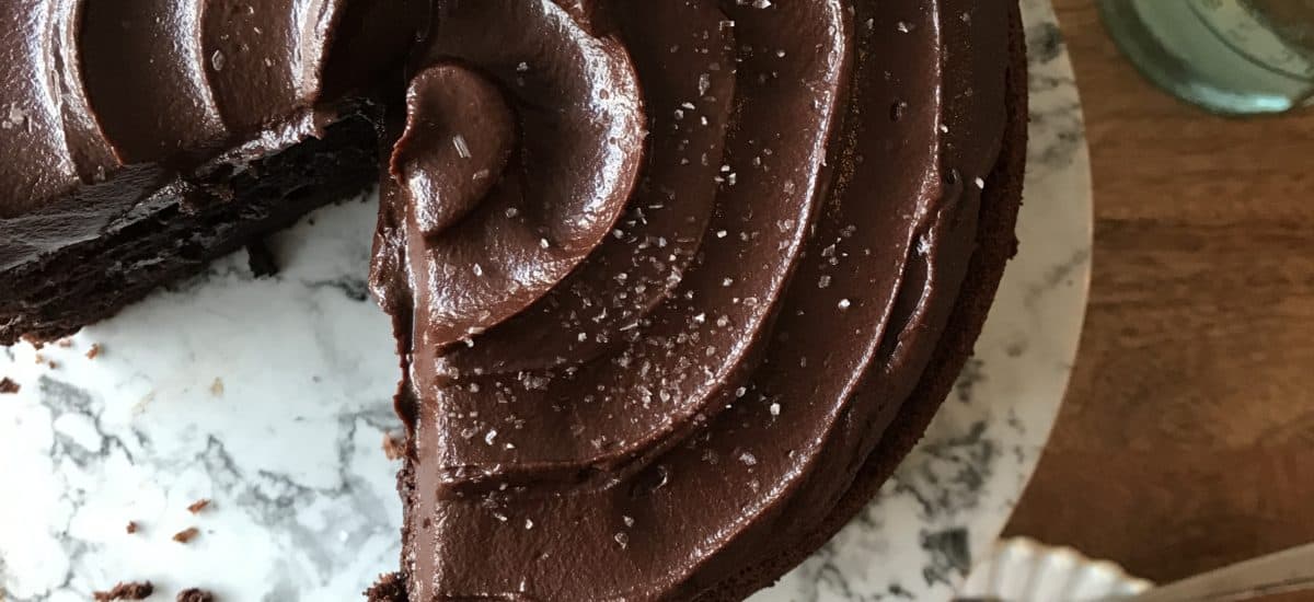 Salted Chocolate Rye Cake