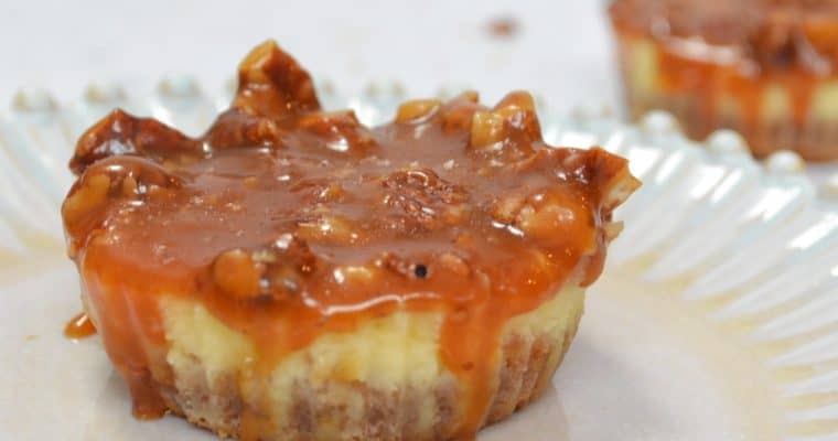 Mini Caramelised Pecan Cheesecakes