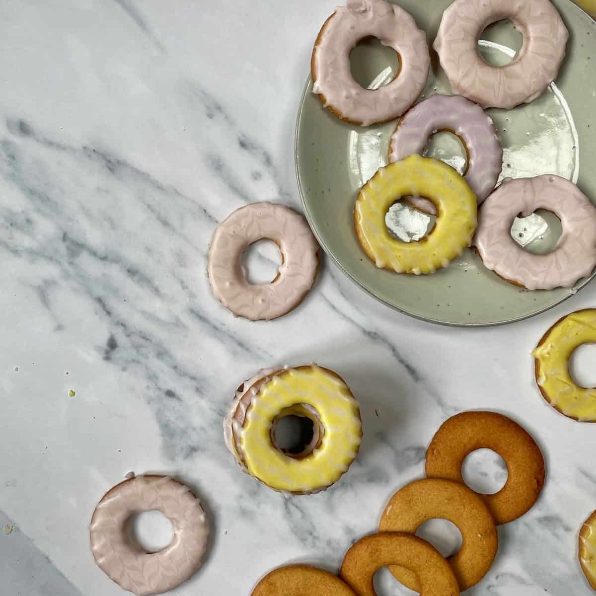 Fancy Party Rings - Salted Honey Peanut Biscuits - Baking with Aimee.