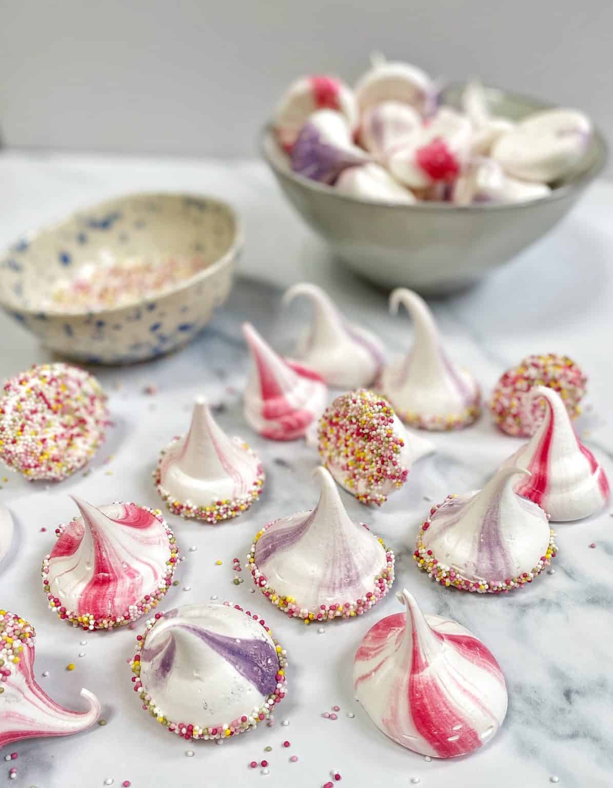Sprinkle Meringue Kisses Baking with Aimee.