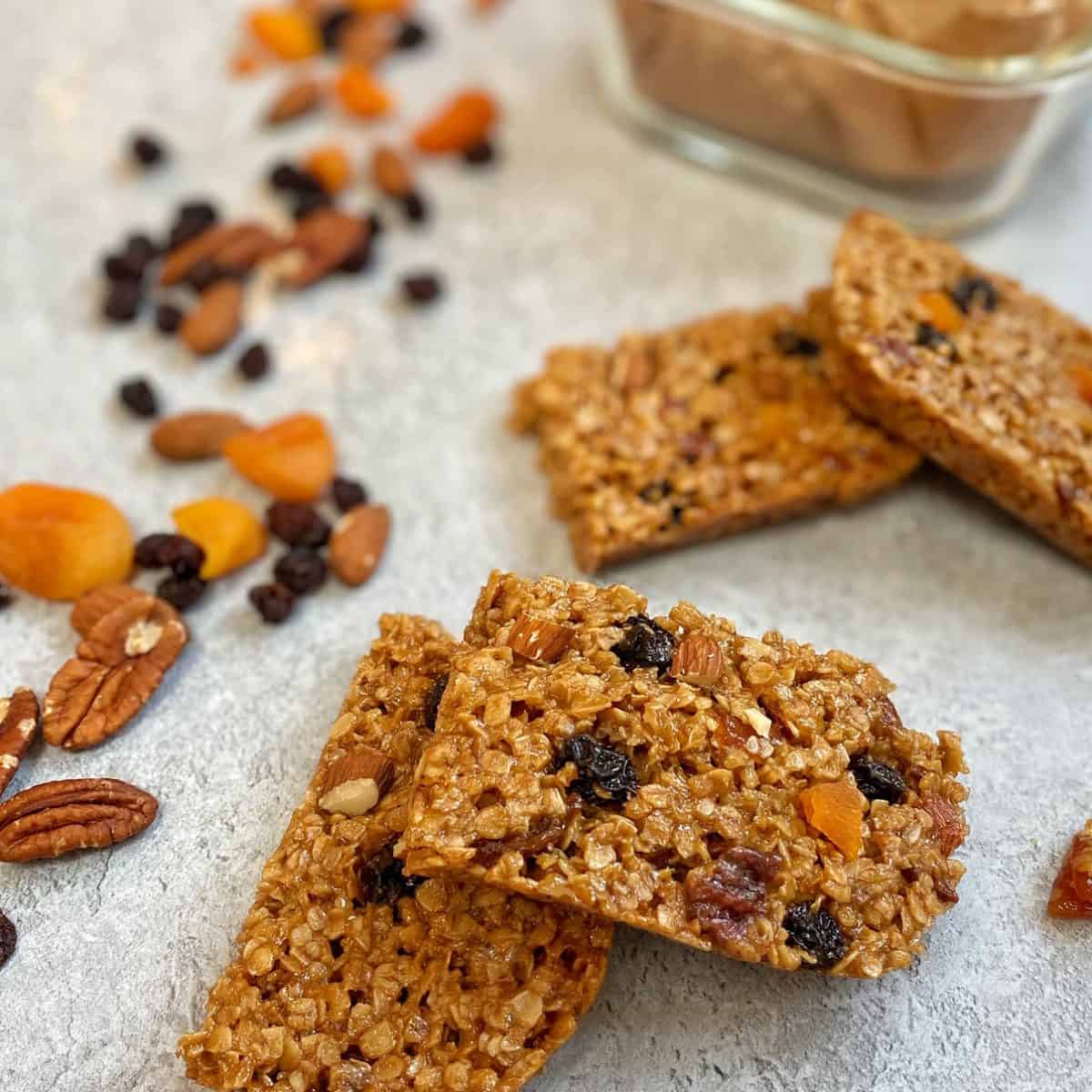 Fruit'n'Nut Oaty Snack Bars Baking with Aimee.