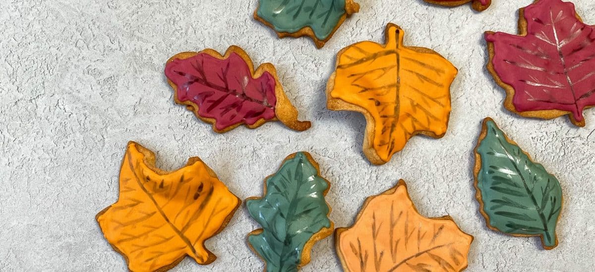 Maple Autumn Leaf Biscuits