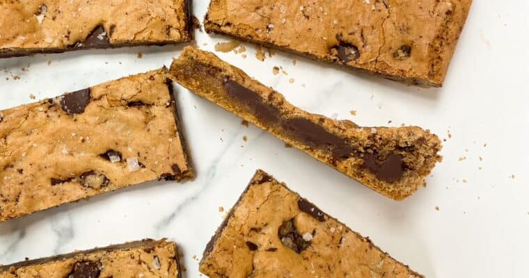 Browned Butter Chocolate Chip Cookie Bars