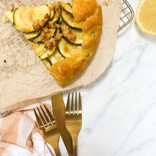 cheesy courgette galette