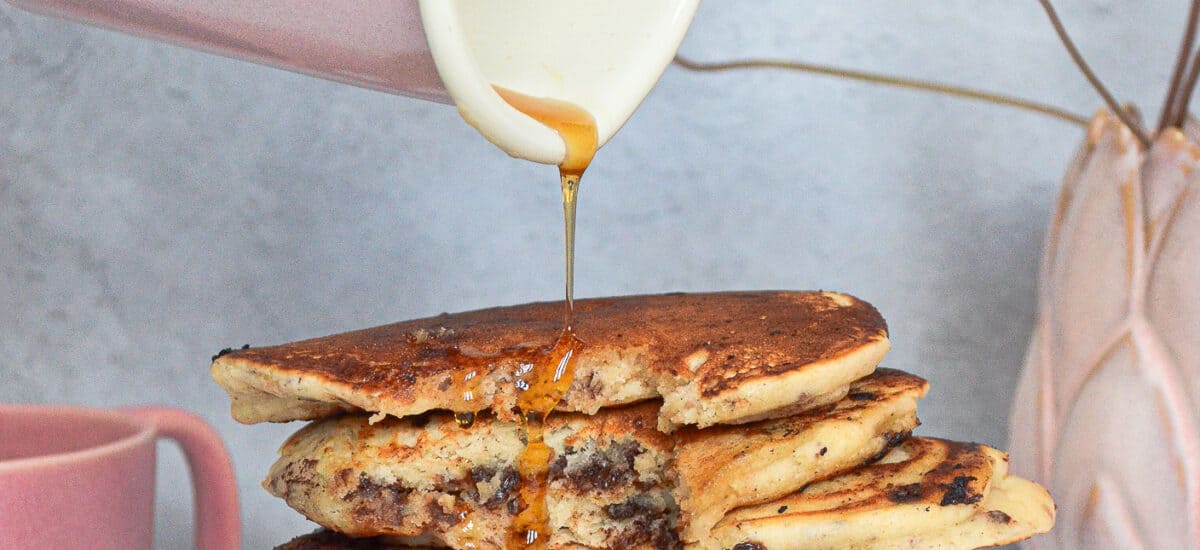 Vegan Chocolate Chunk Pancakes