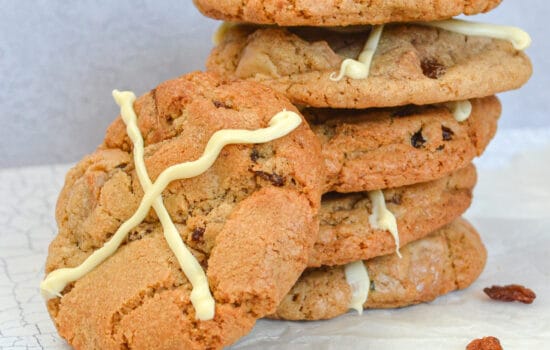 Hot Cross Bun Cookies