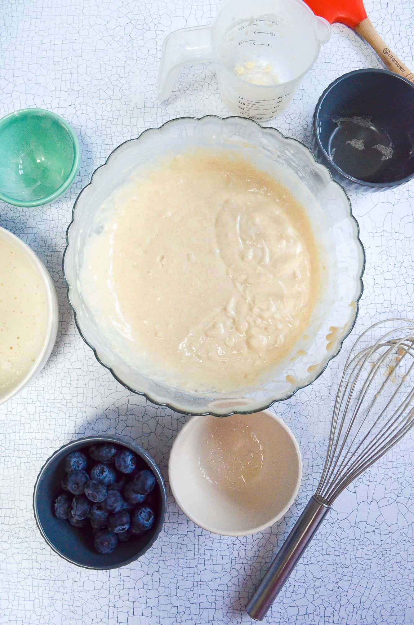 ingredient bowls for vegan pancakes